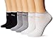 adidas womens Superlite No Show Socks (6-pair) - 2020, Black/ White/ Marl Clear Onix - Grey, Medium