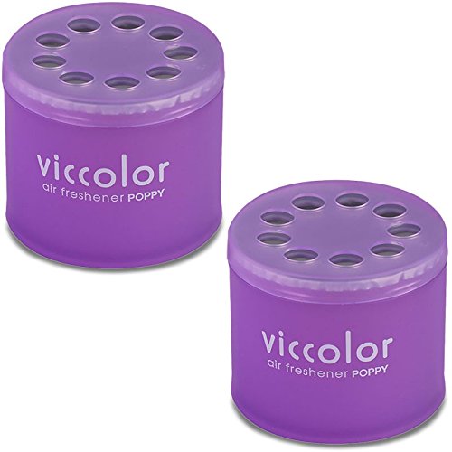 2x Round Can Style 2.5" Diameter, 2.128" Height Sexy Air Scent VicColor Air Freshener Odor Smell Eliminator Deodorize For Interior Indoor Car Vehicle Bathroom Restroom Home Office Universal