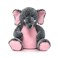 FAYEYE 18" Cute Stuffed Elephant Plush Toy for Kids (Grey)