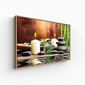 Floating Framed for Living Room Bedroom Spa Theme for