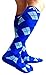 A-Swift Compression Socks (1 pair) for Women & Men by Best For Running, Athletic Sports, Crossfit, Flight Travel - Suits Nurses, Maternity Pregnancy - Below Knee High (Blue Argyle, Medium)
