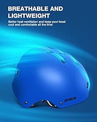 ZIONOR H3 Skateboard Helmet for Kids/Youth/Adults