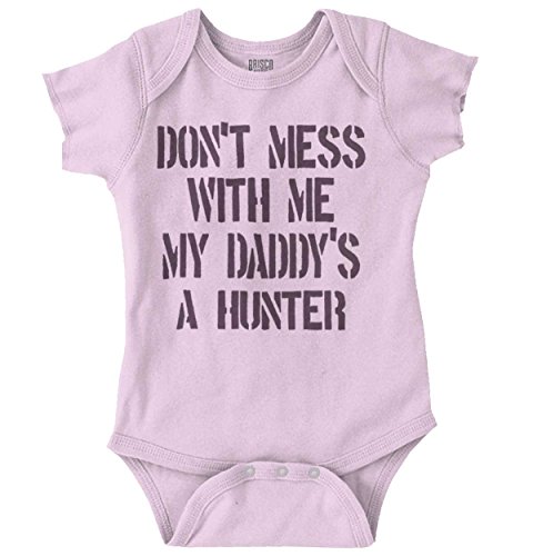 Daddy's a Hunter New Parents Baby Shower Gifts Funny Saying Onesie Bodysuit