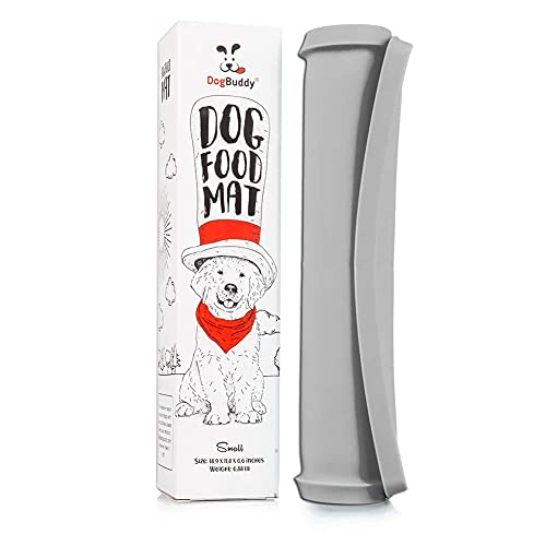 DogBuddy Dog Food Mat, Waterproof Dog Bowl Mat, Silicone Dog Mat For