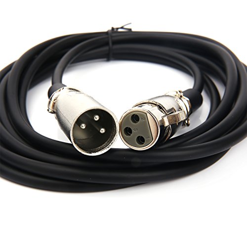 SiYear 10FT XLR male plug to XLR Female jack 3 Pin Microphone Extension Cable for Amplifiers,Preamp,Mixer,Speaker etc (3M)