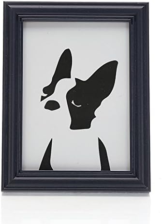 5x7 Inches Solid Wood Classic Tabletop Picture Frame with Glass Front (5"x7", Navy Blue Style A)