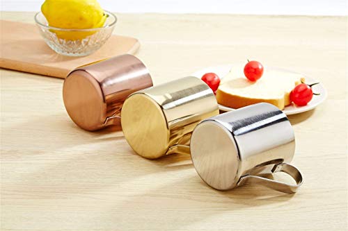 WAWAYU Kupferbecher, Einfacher und Modische Edelstahl 304 Becher, Metall, Kupfer, Glas, Becher, Moskau Cocktail-Glas… – Bild 6