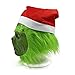Ochine Grinch Mask with Red Santa Hat - Latex Full Face Mask Costume for Halloween and Christmas
