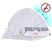 Goplus Folding Mosquito Net, Portable Pop up Tent Mesh Canopy Curtains with Bottom for Bed Home Bedroom Outdoor Camping, White