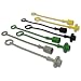 JD Sub Compact Tractor Hydraulic Coupler Male Dust Cap and Female Plug Cover Set (Green, Yellow, Black, Grey)