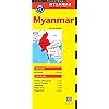 Myanmar Travel Map: (Burma Travel Map) Landkaart – Gevouwen Kaart, 1 april 2014