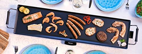 Bestron Plancha/Plaque de cuisson teppanyaki électrique XXL antiadhésive, 1800 W, Noir - Cuisine A Vivre Bestron Plancha/Plaque de cuisson teppanyaki électrique XXL antiadhésive, 1800 W, Noir