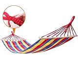 wu-hammock Camping Hammock – Lightweight Canvas Portable Hammock, Best Parachute Hammock for Backpacking, Camping