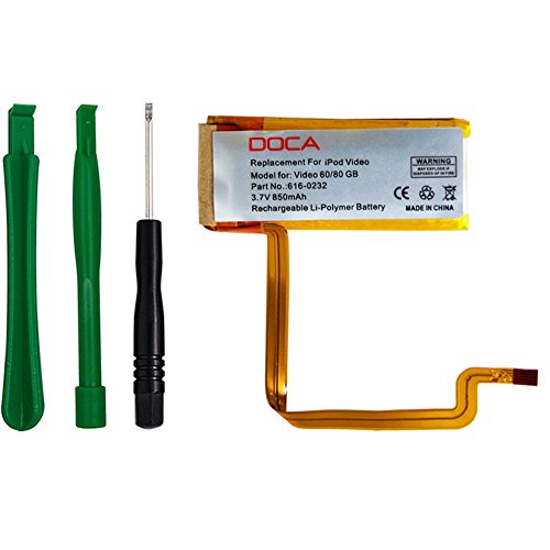 Battery Replacement for Apple iPod Video 60GB/80GB iPod Classic 1th/3th 160GB