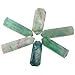 SUNYIK Natural Green Fluorite Figurine Sphere Gemstone Self Standing 6 Facet Single Point Healing Chakra,1.5