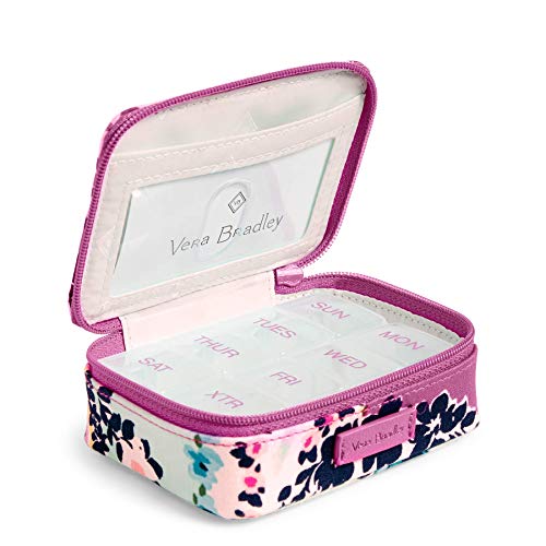 Vera Bradley Iconic Travel Pill Case, Signature Cotton, Wildflower Pais