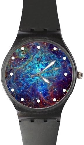 Special Design Space Nebula Universe Galaxy Pattern Custom Unisex Classic Photo Watch, 100% Plastic Quartz Watch