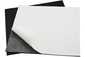 DEVNOL Self Adhesive Solid Silicone Rubber Sheet 12 x 12 Inch, 1/16 Inch Thick Grade 65A, for DIY Gaskets, Pads, Seals, Crafts, Flooring, Cushioning Anti-Vibration, Anti-Slip