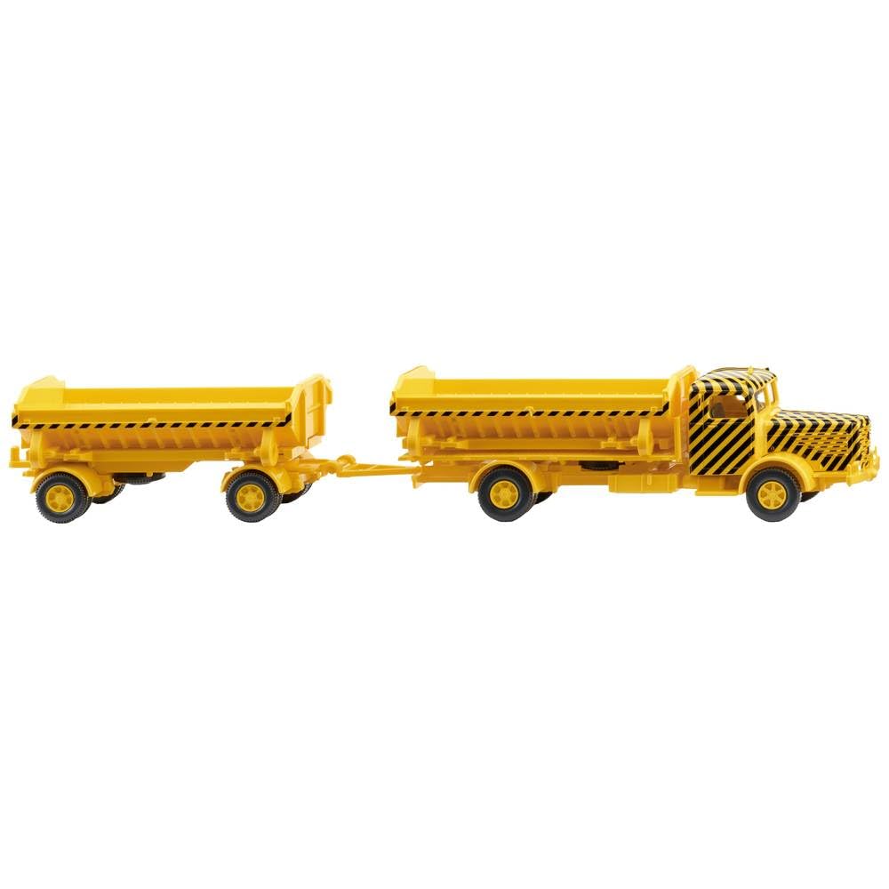 Wiking 067506 Dumper Trailer Trailer (Büssing 8000) Miniature Model 1:87, Not a Toy