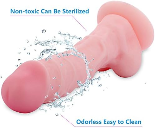 (DELIVERY IN 3DAYS)8 Inch Realistic Flesh Dual Density Silicone D-ildo w/ Suction Cup /1.74 Inch Diameter Shaft(USA SELLER)