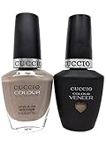 CUCCIO COLOUR - LED/UV Gel and Nail Lacquer DUO pack .5oz/15ml (6118 - CREAM & SUGAR) by Cuccio