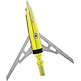 Bowhunters Supply Store Rage Xtreme 2 Blade Broadhead, 100 Grain with Shock Collar Technology (3 Pack)