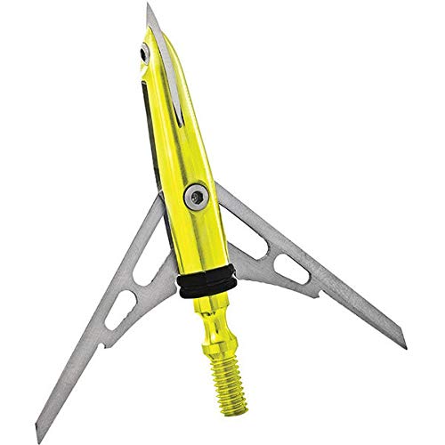 Bowhunters Supply Store Rage Xtreme 2 Blade Broadhead, 100 Grain with Shock Collar Technology (3 Pack)