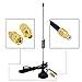 onelinkmore 1090Mhz Antenna MCX Plug Connector 2.5dbi Gains ADS-B Aerial with Magnet Base RG174 1M+MCX Female to SMA Male Adapter Connector primary