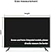 CFJKN 50inch TV Screen Protector Anti-Glare, Anti Blue Light Super Clear Screen Protector Computer Privacy Screen Filter for Widescreen Desktop,A_1101x620mmthumb 1