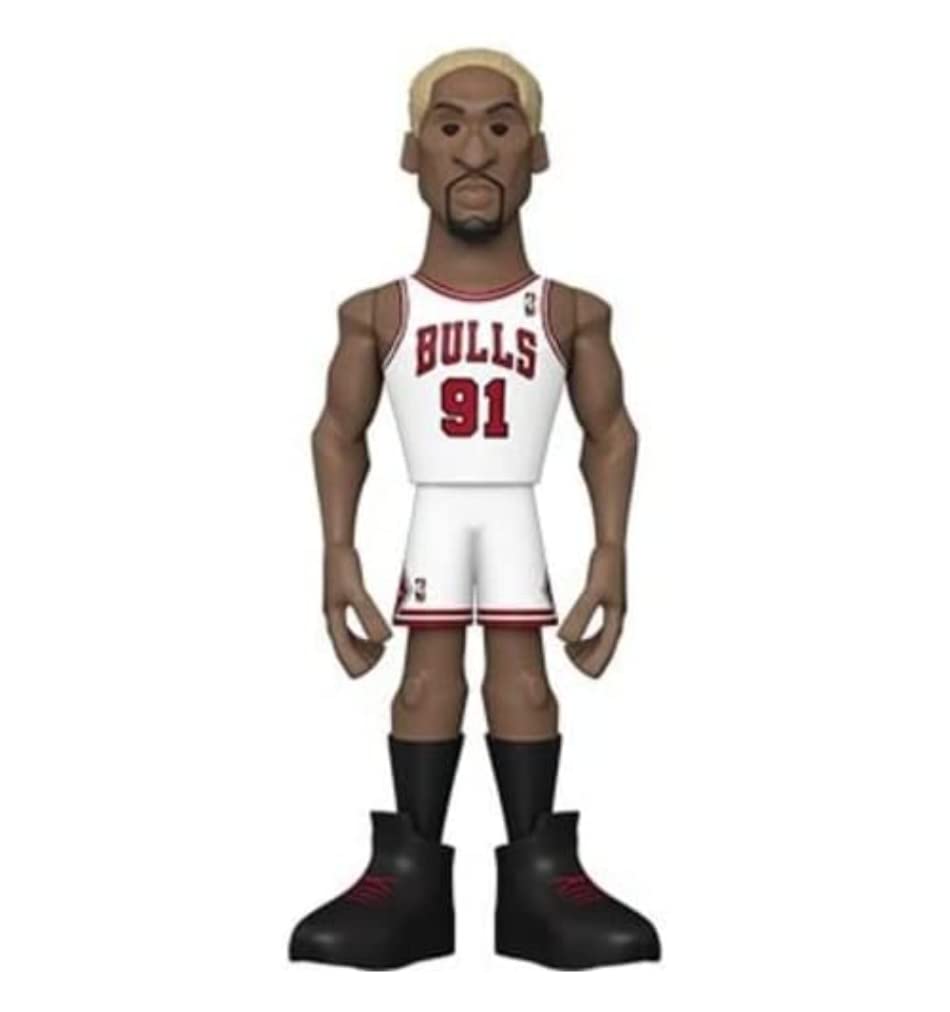 Funko Gold 5" NBA Legends: Bulls - Dennis Rodman​​ Rodman - 1/6 Odds for Rare Chase Variant - Collectable Vinyl Action Figure - Birthday Gift Idea - Official Merchandise - Ideal Toy for Sports Fans