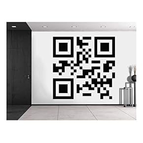 Wall26 - Black QR Code on a White Background - Wall Mural, Removable Sticker, Home Decor - 66x96 inches