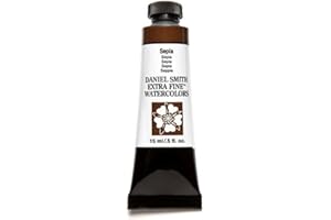 Daniel Smith Extra Fine Watercolor 15ml Paint Tube, Sepia (284600103), 0.5 Fl Oz (Pack of 1)
