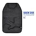 Car Seat Protector Large Kick Mat 2 Pack Durable Water Resistant Auto Seat Back Covers with 2 Mesh Pockets Protection Against Dust Mud Scratches (Black, 2-Pack)