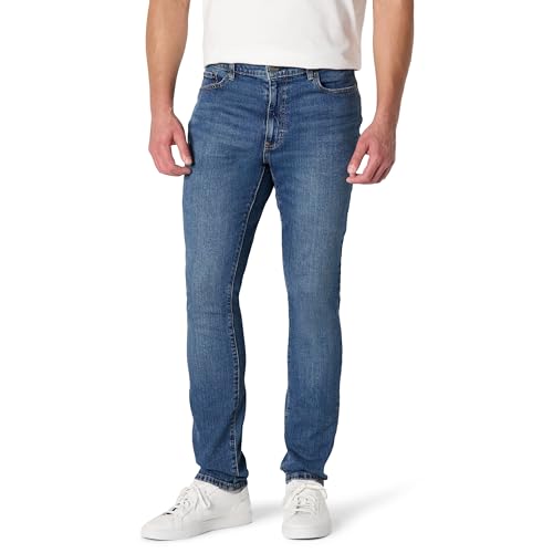 Amazon Essentials Men's Medium Stretch Skinny-Fit Jeans, Stone Medium Wash, 30W…