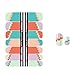 WOKOTO 6Pcs Nail Polish Stickers Strips Self Adhesive Dotting Snow Anchor Image Full Nails Decals Wraps for Nail Art with 1Pc Nail Buffers Files