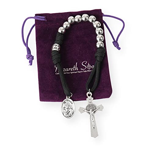 Custom Paracord Rosaries Handmade Olive Wood Rosary Bracelet One