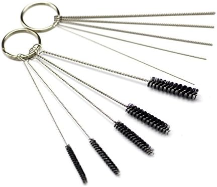 SYWHZ 2 Set of Airbrush Cleaning Brush kit(Include 5 Airbrush Cleaning Brushes and 5 Cleaning Needles)