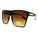 Super Oversized Sunglasses Unisex Flat Top Square Frame Fashion Wear