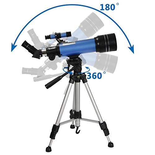 image for ZENSTYLE 70mm Refractor Telescope Portable Telescope for Kids and Astr