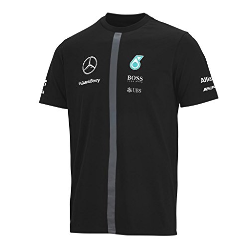 Mercedes Benz AMG Petronas Formula 1 Black Men's Driver T-Shirt (Medium)