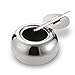 WINCAN Drum shape modern wind stainless steel ashtray, Cigarette Ashtray for Indoor or Outdoor Use, Ash Holder for Smokers, Desktop Smoking Ash Tray for Home office Decoration, Silver