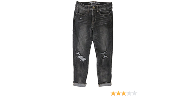 Amazon.com: American Eagle Outfitters - Pantalones vaqueros de mezclilla  para mujer, Straight, 8, Negro, gris, carbón : Ropa, Zapatos y Joyería