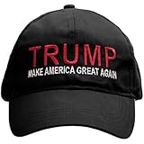 Trump 2016 Adjustable Cap "MAKE AMERICA GREAT AGAIN!" EMBROIDERED Text