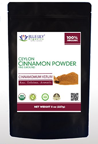 Blue Lily Organics Ceylon Cinnamon Powder - 8 oz - Certified Organic