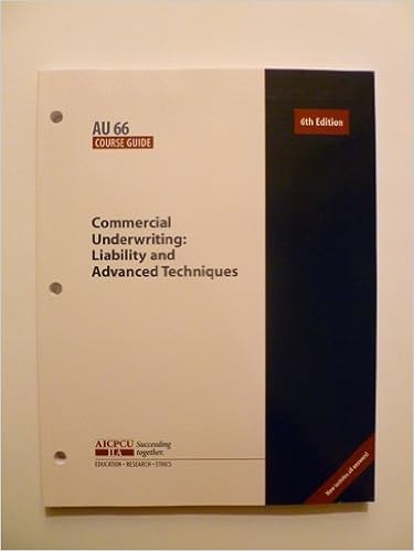AICPCU INS 21 COURSE GUIDE PROPERTY AND LIABILITY INSURANCE PRINCIPLES 4TH EDITION