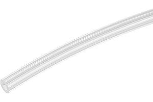 uxcell 3.28ft PTFE Tubing Hose, 2mm IDx4 mm OD Insulating 3D Printer Hose Ultra-Smooth for 3D Printer Conveying Tubing, Trans