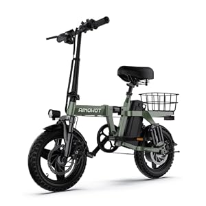 【2026 新登場】AINOHOT 電動アシスト自転車 amoru A14 折りたたみ ミニベロ 9重サスペンション 14インチ