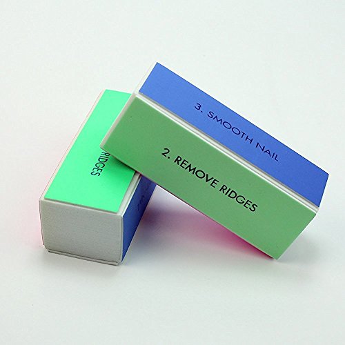 image for Hosaire Nail Art Shiner Buffer 5 Pcs 4 Ways Polish Sanding File Block 