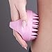 Desentie Hair Scalp Massager Exfoliating Personal Massager Brush With Silicone Spikes for Shampoo Scrubbing and Stimulating Hair Growth Pink