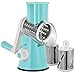 Lijade Multifunctional Rotary Mandoline Slicer Grinder,Vegetable Chopper,Nut Cheese Shredder,Cabbage Veggie Cutter with Round Graters Kitchen Chopping Tool